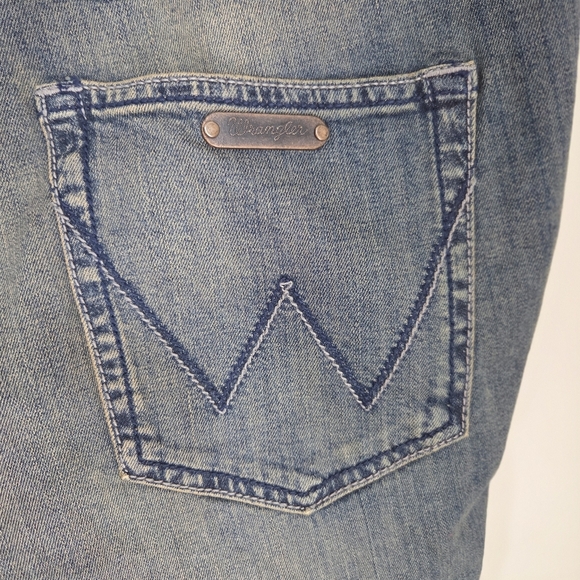 Wrangler Skands Womans Straight Leg Blue Jeans Size 36 - Picture 4 of 6